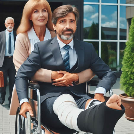 Silla de Ruedas con Elevapiernas