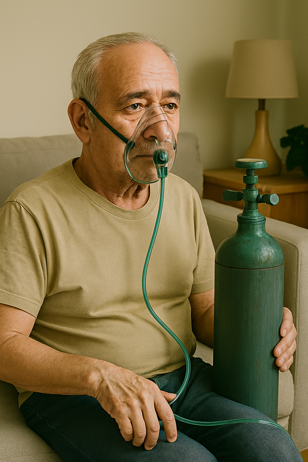 Tanque de Oxígeno + Oxímetro